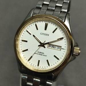 060604 266950 CITIZEN シチズン フォルマ 2565-H22897CK クォーツ メンズ 腕時計 稼働品