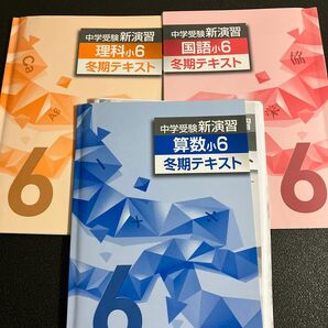 中学受験新演習 国語算数理科 小6 冬期テキスト