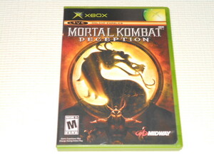 xbox*MORTAL KOMBAT DECEPTION overseas edition * box attaching * instructions attaching * soft attaching 