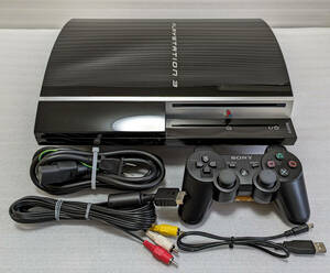 291 中古 SONY PS3 プレステ3 プレステーション3 本体 CECHH HDD：80GB FW3.55 ソフト1本付