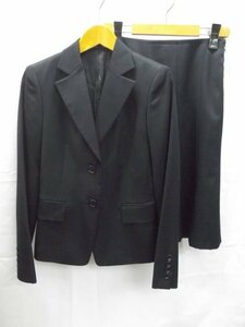  beautiful goods *COMME CA DU MODE* Comme Ca Du Mode / suit / jacket & skirt / black / black / made in Japan /7 size 