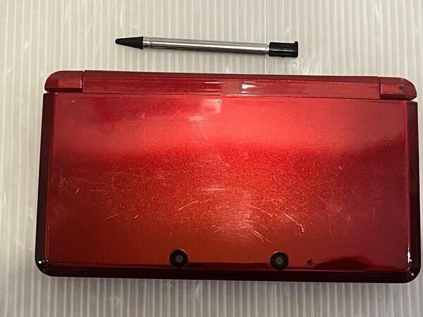 動作良好　液晶無傷　Nintendo 任天堂 ニンテンドー 3DS CTR-001(JPN) レッド　タッチペン付き