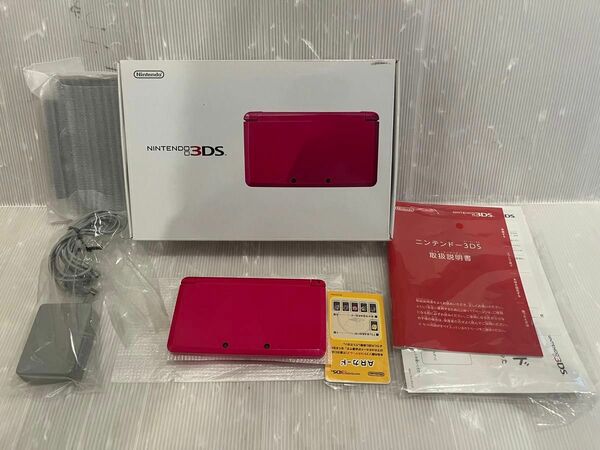 無傷　超美品　動作良好　ニンテンドー3DS 本体 グロスピンク NINTENDO 3DS CTR-001 少し液晶ヤケあり