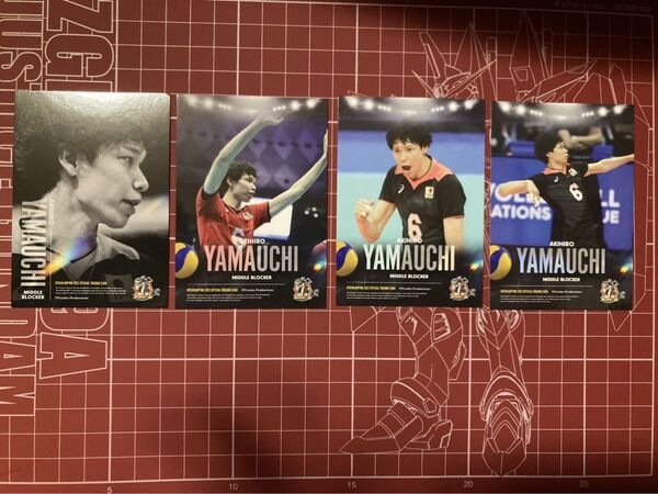 【山内晶大】龍神NIPPON 2023★レギュラーカード 4枚 トレカ 男子バレー 日本代表 トレーディングカード