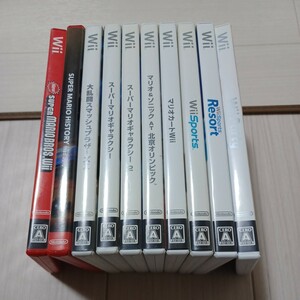 中古　Wiiソフト　NEWスーパーマリオブラザースWii　マリオカート 北京 ギャラクシー 2 　　スマブラ　　計10本