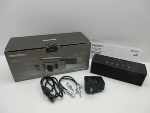 【動作確認済】 美品 スピーカー ONKYO オンキョー SAS200(B) bluetooth ブラック 元箱ケーブル有 / 60 (SGSS015298D)