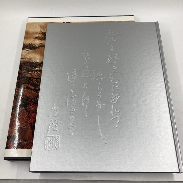 小原流 書籍 平光波作品集 小原流文化事業部 平雄一 昭和59年 函付き 大型本 生花 いけばな 盛花教本 ★K1537B2
