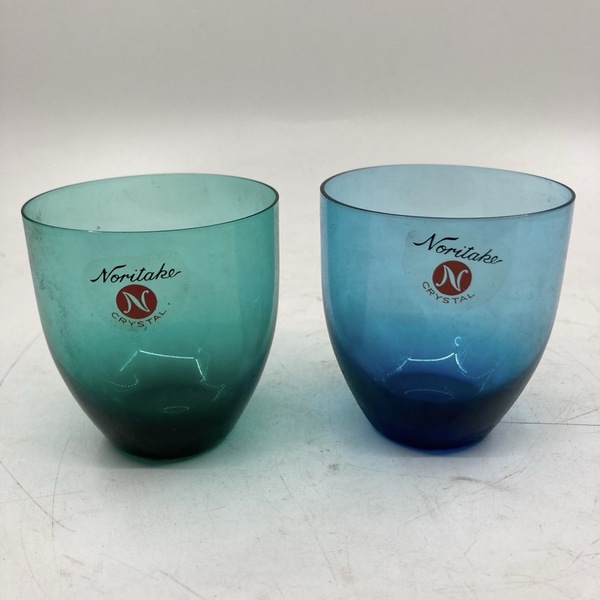 Noritake CRYSTAL ノリタケガラス レトロ 二個セット★K1558V