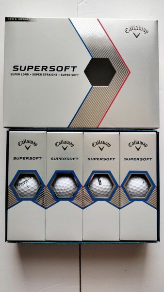 (新品)キャロウェイ スーバーソフト(SUPERSOFT) ホワイト ゴルフボール 1ダース