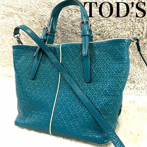 [ ultimate beautiful goods ]TOD'S Tod's 2way enamel handbag shoulder bag 