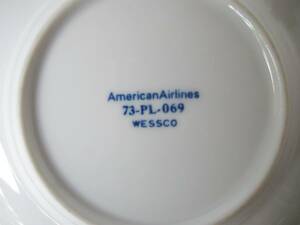 □　古いプレート 皿　/　AmericanAirlines (アメリカン航空)　□ 
