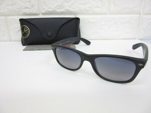 6D050SZ◎Ray-Ban レイバン RB2132 NEW WAYFARER 601-S/78 POLARIZED サングラス 眼鏡フレーム 度なし◎中古