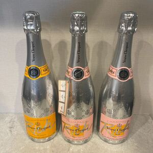 ヴーヴクリコ リッチ x1本 ロゼ x2本　Veuve Clicquot 未開封　シャンパン