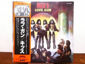 S) KISSkis[ LOVE GUN Rav * gun ] LP record obi attaching VIP-6435 @80 (R-31)
