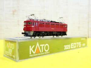 KATO Kato 3028 ED75 general shape electric locomotive N gauge railroad model * operation not yet verification @ postage 520 jpy (5-5)