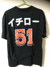 マジェスティック製マイアミマーリンズイチロー片仮名Tシャツ_画像2