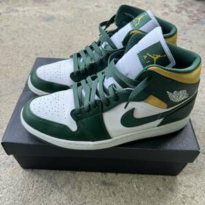  Nike air Jordan 1 mid Seattle * super Sonic s29 centimeter NIKE AIR JORDAN