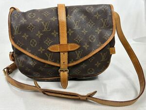 □【500円スタート】LOUIS VUITTON ルイヴィトン モノグラム ソミュール30 M42256 ショルダーバッグ