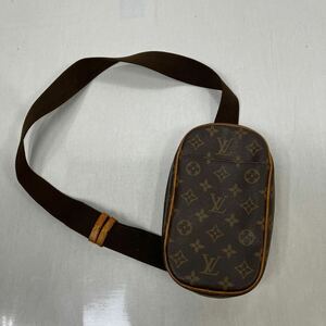 ○【500円スタート】LOUIS VUITTON ルイヴィトン モノグラム ポッシェット ガンジュ M51870 ショルダーバッグ ボディバッグ 美品