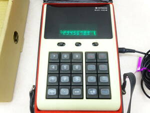 S☆昭和レトロ HITACHI KK-220B 電卓 計算器 CORDLESS CALCULATOR 作動品