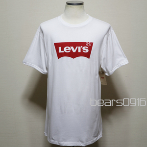 新品アメリカ購入品 LEVIS リーバイス REDアーキュエイトロゴ クルーネックTシャツ 白L