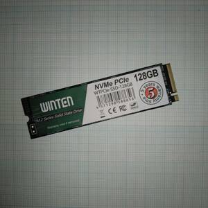 【送料無料　使用時間極少】 WINTEN M.2 PCIe NVMe SSD PCIe-SSD-128GB ②