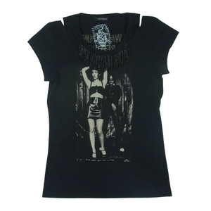 HYSTERIC GLAMOUR ヒステリックグラマー 0533CT04 DESTROY ALL MONSTERS ガール 半袖 Tシャツ ブラック系 FREE【中古】