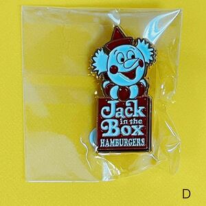 Jack in the Box PINS ピンズ ピンバッジ ピンバッチ アメリカ雑貨 新品未開封 No.D