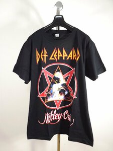 新品　DEF LEPPARD（デフレパード）×Motley Crue(モトリークルー) ジャパンツアー　コラボ　Tシャツ　メンズL　送料