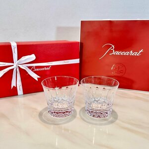 バカラ Baccarat クリスタルガラス グラス　ウイスキーグラス　クリア　１点のみ　箱付き 3763