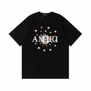 1000円スタート AMIRI　アミリ　Tシャツ　半袖　文字　絵柄　柄物　ロゴ　夏物　S-XXL　サイズ選択可能　男女兼用　MT46