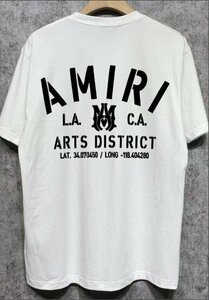 1000円スタート AMIRI　アミリ　Tシャツ　半袖　文字　絵柄　ロゴ　S-XXL　サイズ選択可能　男女兼用　MT27