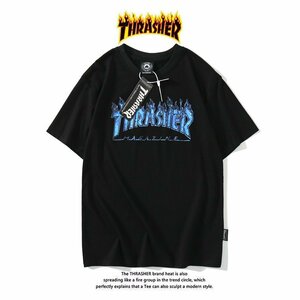 1000円スタート Thrasher スラッシャー　Tシャツ　半袖　文字　ロゴ　S-XXL　サイズ選択可能　男女兼用　MT20