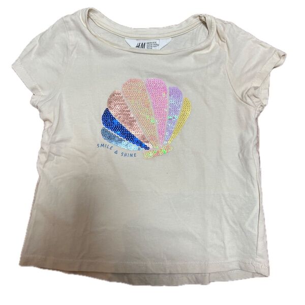 H&M スパンコール Tシャツ サイズ100