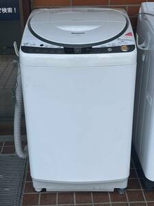 【s3394】Panasonic パナソニック　全自動洗濯機　8.0kg eco-wash system エコウォッシュシステム　NA-FR80H7　中古現状品
