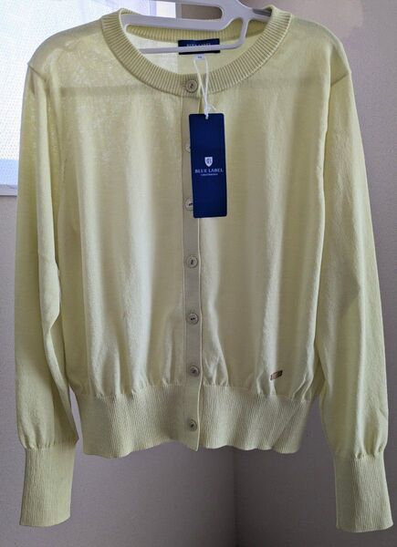 限定価格 ブルーレーベル カーディガン 若草色 黄緑系 サイズ38/M BLUE LABEL