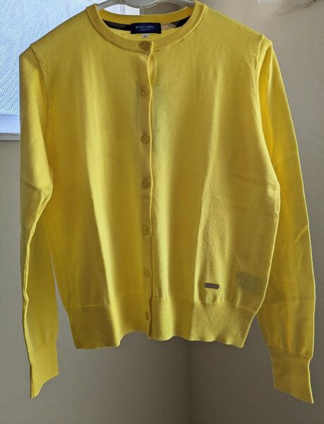 限定 BLUE LABEL カーディガン イエロー サイズ38/M ブルーレーベル