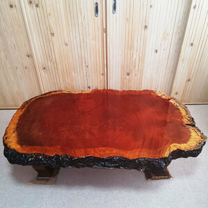 天然木 無垢材 1枚板 テーブル 座卓 座敷机 重厚 和室 引取歓迎