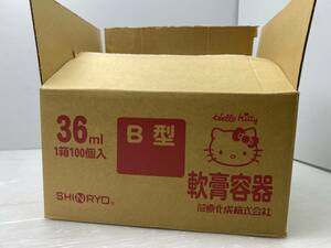 ④*SHINRYO.. container *36ml B type 100 piece Hello Kitty medical aid ..[ unused goods / present condition goods ]