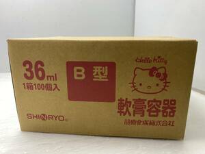 ⑧*SHINRYO.. контейнер *36ml B type 100 шт Hello Kitty медицинская ..[ не использовался товар / текущее состояние товар ]