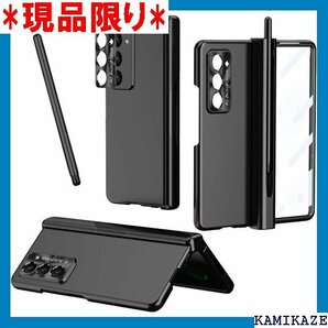NINKI適応Galaxy Z Fold 5 ケース alaxy Z Fold5 5G スマホケース ブラック 4088