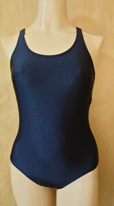0067* swimming * navy * One-piece *.. swimsuit *160 size * chronicle name 