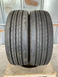 送料込み！225/60R17.5 TOYO DELVEX M134 23年 9.5mm 中古トラックタイヤ２本