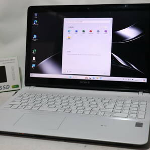 美品★FULL HD タッチパネル★ Core i7 ★VAIO Fit ホワイト★ Win 11《 爆速仕様 》メモリ16G/新品SSD1TB/WiFi/WebCam/Blu-ray/office2021