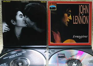 【2点で送料無料】CD2枚で ジョン・レノン John Lennon Yoko Ono Double Fantasy US盤 歌詞掲載＋駅売りライヴ盤 ビートルズ Beatles