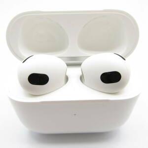 T1267☆Apple AirPods エアポッズ 第3世代 MagSafe充電ケース A2566・ イヤホン A2565 A2564 ワイヤレス 動作確認後初期化済み 中古品