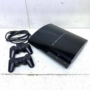 R♪ SONY ソニー PlayStation3 プレステ3 PS3 本体 CECHB00 ブラック/ワイヤレスコントローラー2台付き 初期型 ジャンク