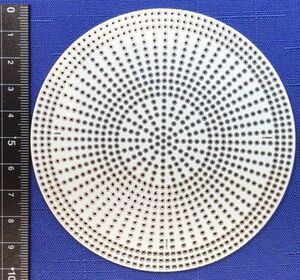  диаметр 100mm круглый универсальный основа доска * электронный construction для *gala Epo * двусторонний *s Roo отверстие *1.6mm толщина * белый цвет *(U1000RW)