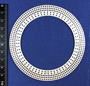  диаметр 100mm форма бублика универсальный основа доска * электронный construction для *gala Epo * двусторонний *s Roo отверстие *1.6mm толщина * белый цвет *(U1072RW)