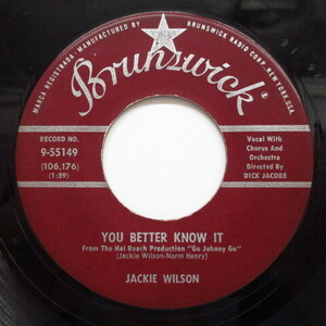 JACKIE WILSON-You Better Know It (Orig.)